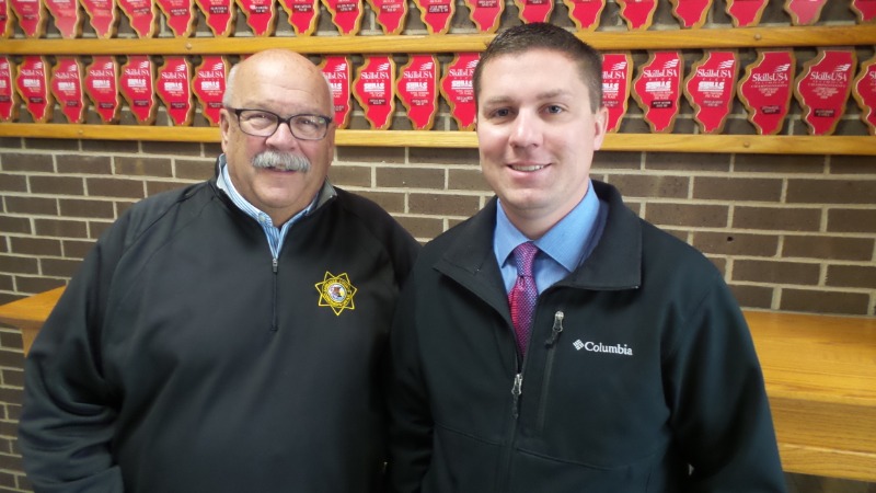 Robert Gessner, Kankakee County Coroner and Eric Cavender Chief Deputy Coroner